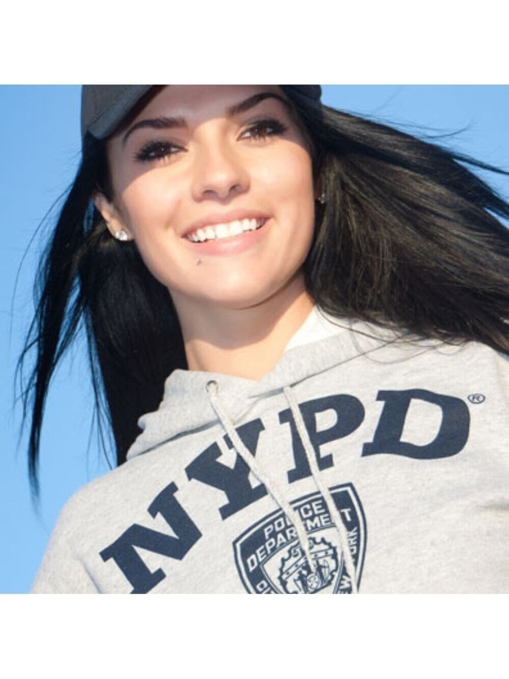 Gray NYPD Hooded Sweatshirt unisex hoodie NWT - Picture 2 of 6